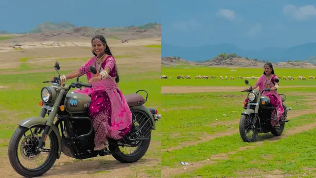 internet-falls-for-woman-riding-bike-in-lehenga-calls-her-3-idiots-wali-kareena-kapoor-viral-video
